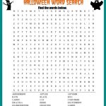 Free Halloween Word Search #printable Worksheet With 30+