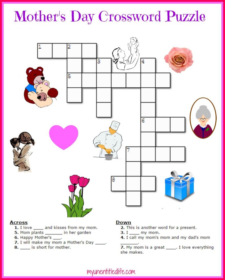 Mother's Day Word Search Puzzle Printable