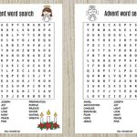 Free Printable Advent Word Search   The Artisan Life