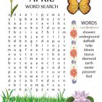 Free Printable April Word Search | Printable Shelter