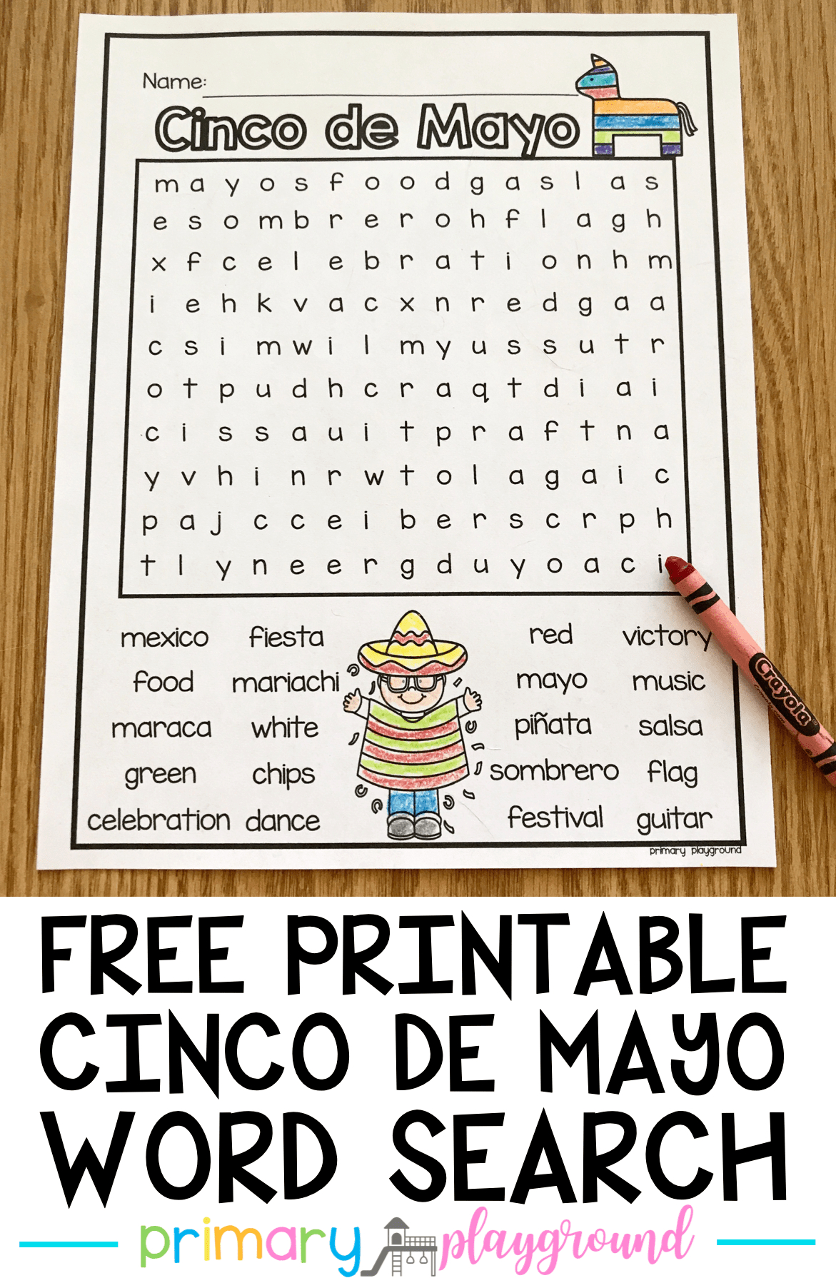 Free Printable Cinco De Mayo Word Search | Cinco De Mayo