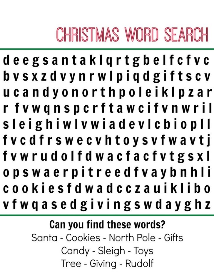 Easy Word Search Printable
