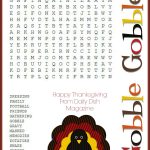 Free Thanksgiving Puzzles ~ Word Search And Maze Printable
