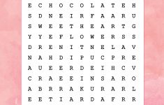 Free Valentine's Day Printable Word Search! So Fun For The