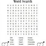 Free Valentine's Day Word Search Printable For Kids
