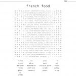French Food Word Search   Wordmint
