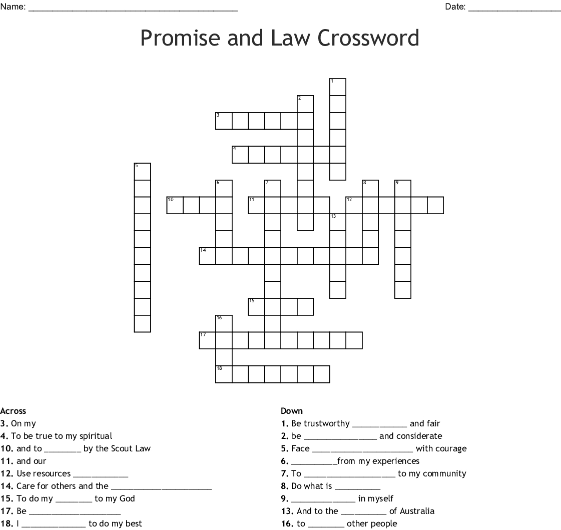 Girl Scout Law Bingo - Wordmint