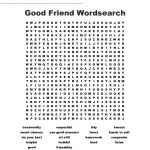 Good Friend Wordsearch   Wordmint