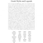 Greek Myths And Legends Word Search   Wordmint
