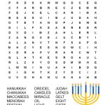 Hanukkah Word Search Free Printable | Hanukkah For Kids