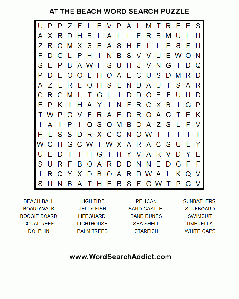 Hard Printable Word Searches For Adults | Home Page How To