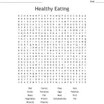Healthy Eating Word Search   Wordmint