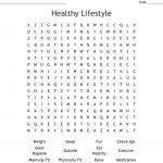 Healthy Lifestyle Word Search   Wordmint