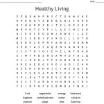 Healthy Living Word Search   Wordmint