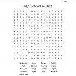 High School Musical Word Search   Wordmint