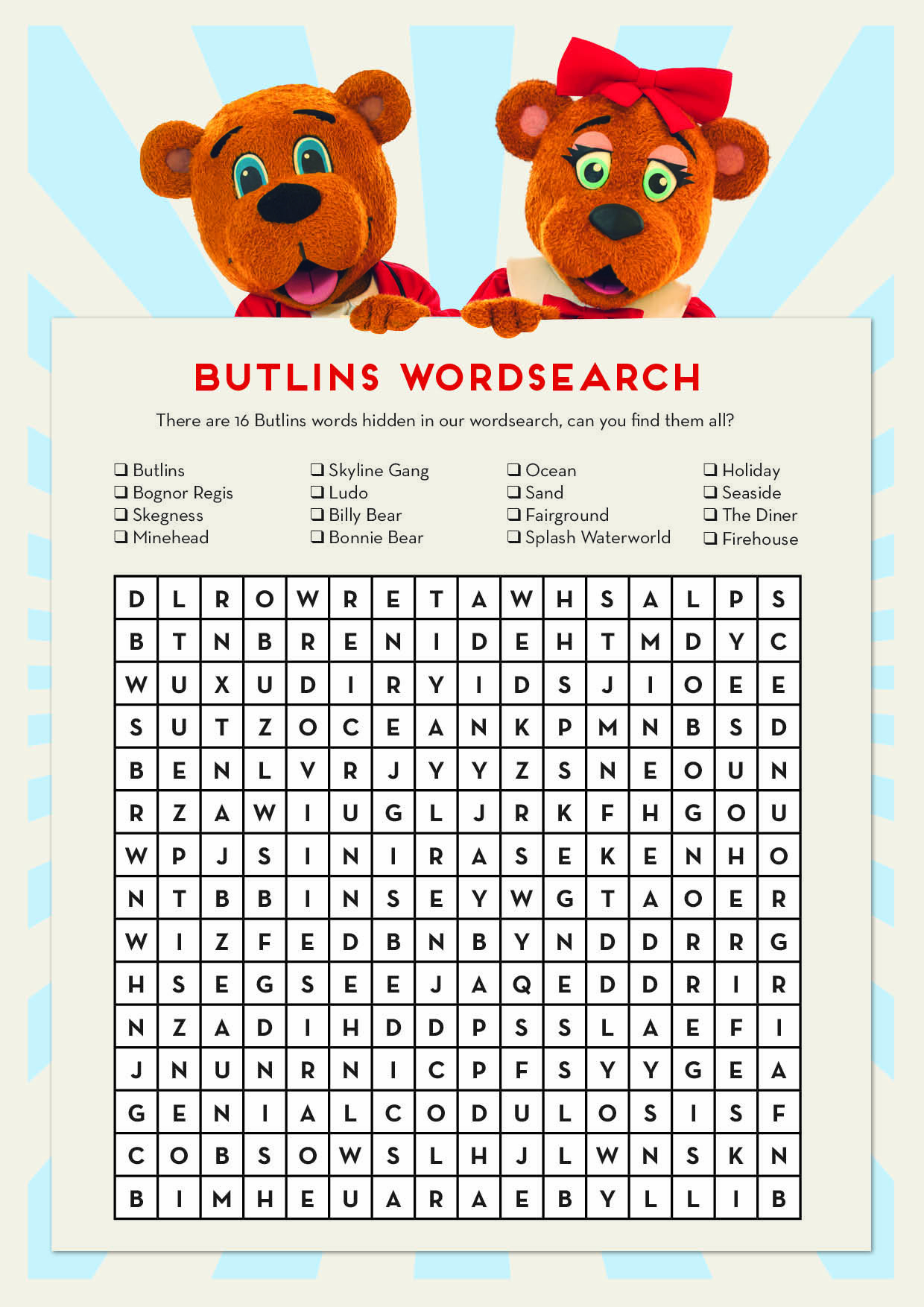 How Good Is Your Eyesight? Can You Find The Butlins Words In