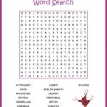 Human Nervous System Word Search Worksheet | Human Nervous
