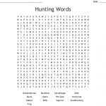 Hunting Word Search   Wordmint