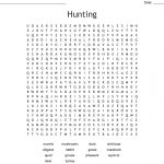Hunting Word Search   Wordmint