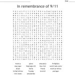 In Remembrance Of 9/11 Word Search   Wordmint