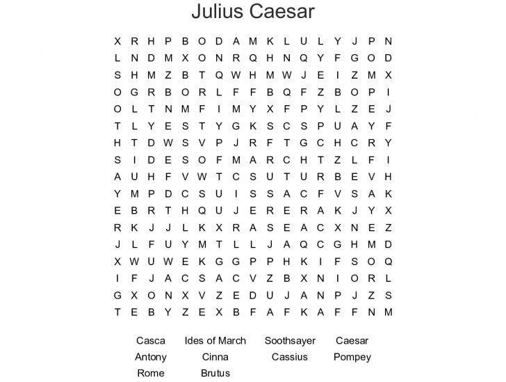 Julius Caesar Word Search Printable