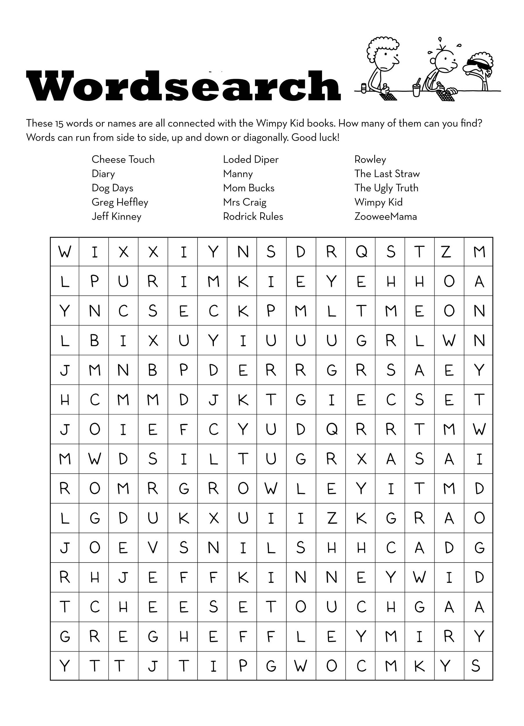 Kids Word Searches Printable | Activity Shelter