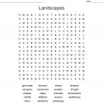 Landscapes Word Search   Wordmint