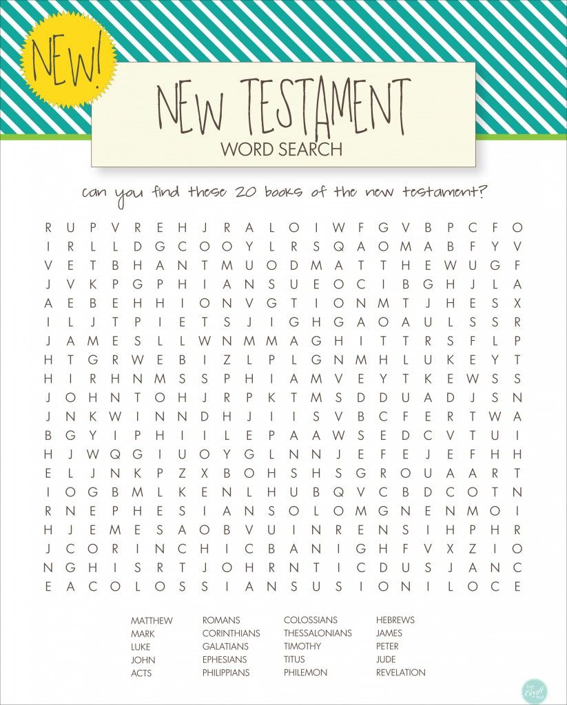 Lds Word Searches For Kids - Free Printables | Bible For