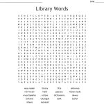 Library Words Word Search   Wordmint