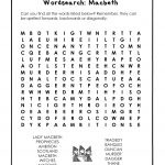 Macbeth Wordsearch