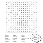 Martin Luther King Jr. Free Printable Word Search Worksheet