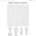 Marvel And Dc Characters Word Search   Wordmint