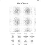 Math Terms Word Search   Wordmint