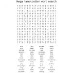 Mega Harry Potter Word Search   Wordmint