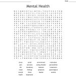 Mental Health Word Search   Wordmint