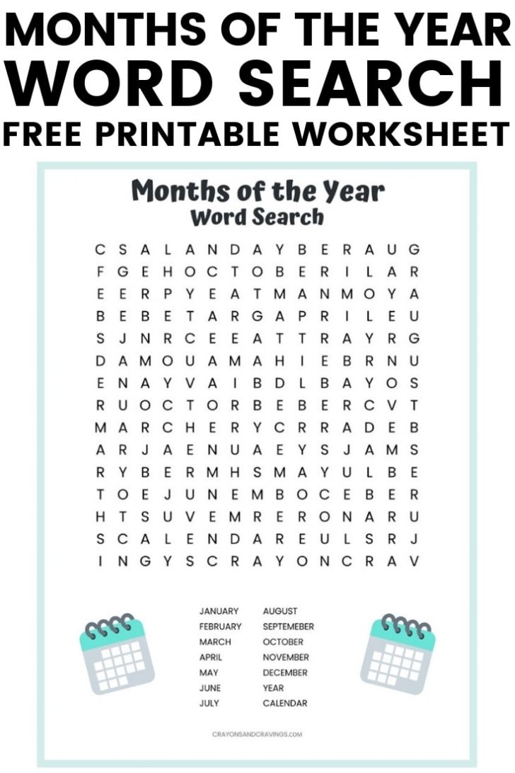 Free Printable May Word Search