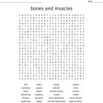 Muscles And Bones Word Search   Wordmint