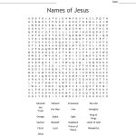 Names Of Jesus Word Search   Wordmint