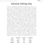National Siblings Day Word Search   Wordmint