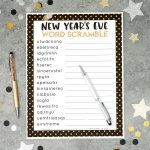 New Year's Eve Word Scramble Printable   Happiness Is Homemade