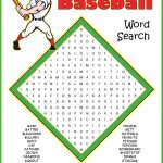 No Prep Baseball Word Search Puzzle | Baseball Activities