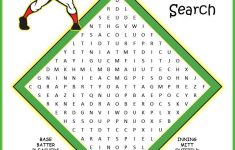 No Prep Baseball Word Search Puzzle | Baseball Activities