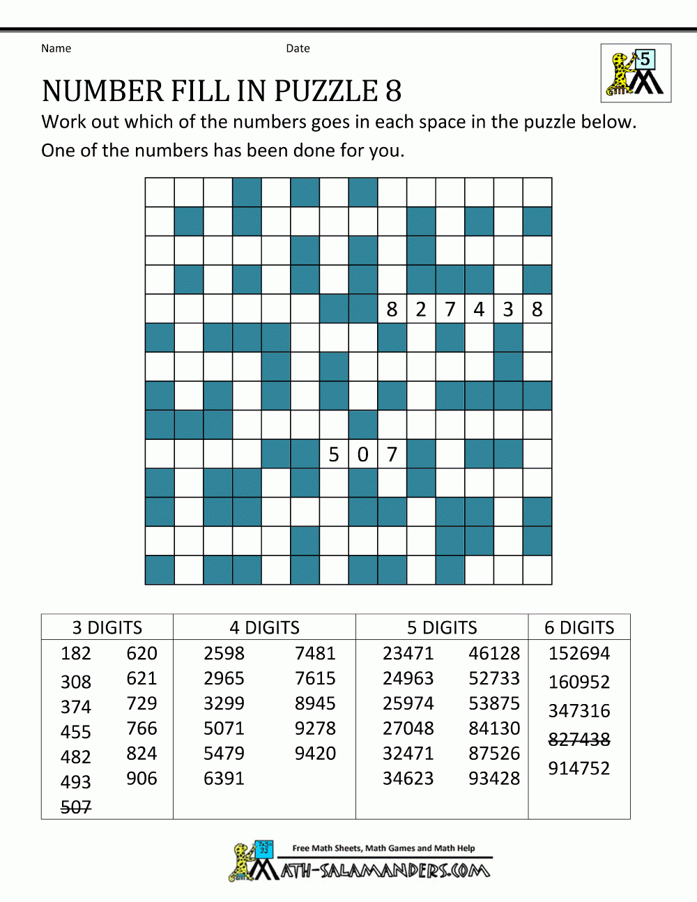 Numbers 1 - 10 Word Search Puzzle | Number Words Worksheets | Word