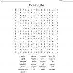 Ocean Life Word Search   Wordmint