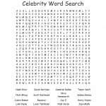 Pop Stars Word Search   Wordmint