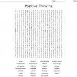 Positive Thinking Word Search   Wordmint