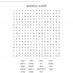 Positive Words Word Search   Wordmint