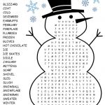 Printable Winter Word Search | Holiday Words, Winter Words