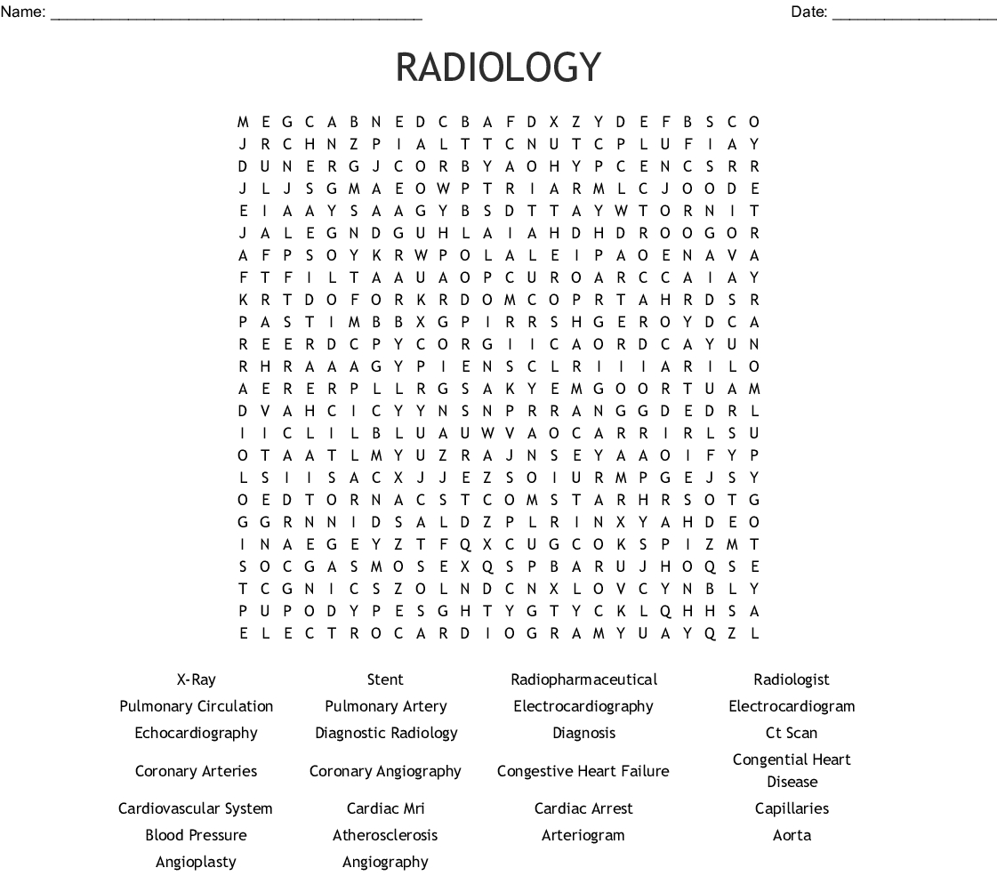 Free Printable Medical Word Searches - Word Search Maker