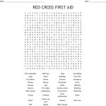 Red Cross First Aid Word Search   Wordmint